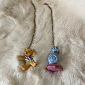 Animal Themed Fan Pulls, Cat and Bear